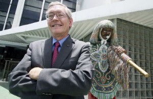 U.S. scientist William Moerner, laureate of the 2014 Nobel Prize for Chemistry, is pictured in Recife