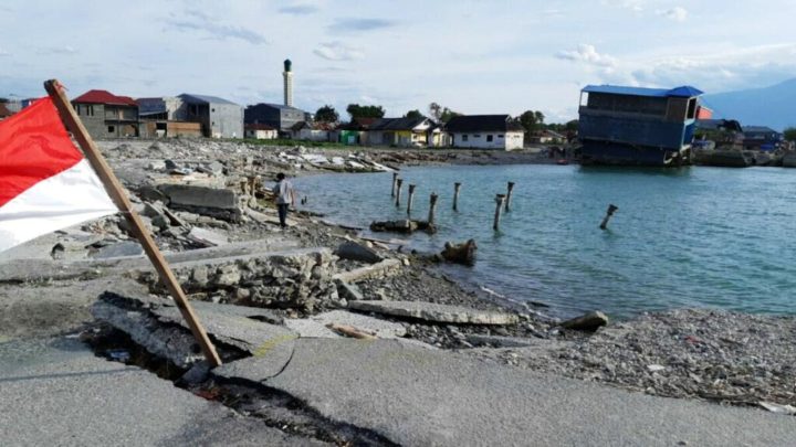 Tiang pancang dermaga kuno di Pantai Talise, Kota Palu, Sulteng, tersingkap setelah diterjang tsunami seperti terlihat pada Minggu (30/12/2018). Tsunami menerjang Teluk Palu pada 28 September 2018.

KOMPAS/VIDELIS JEMALI