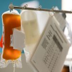FILE PHOTO: Convalescent plasma from a recovered coronavirus disease (COVID-19) patient at Bloodworks Northwest during the outbreak in Seattle